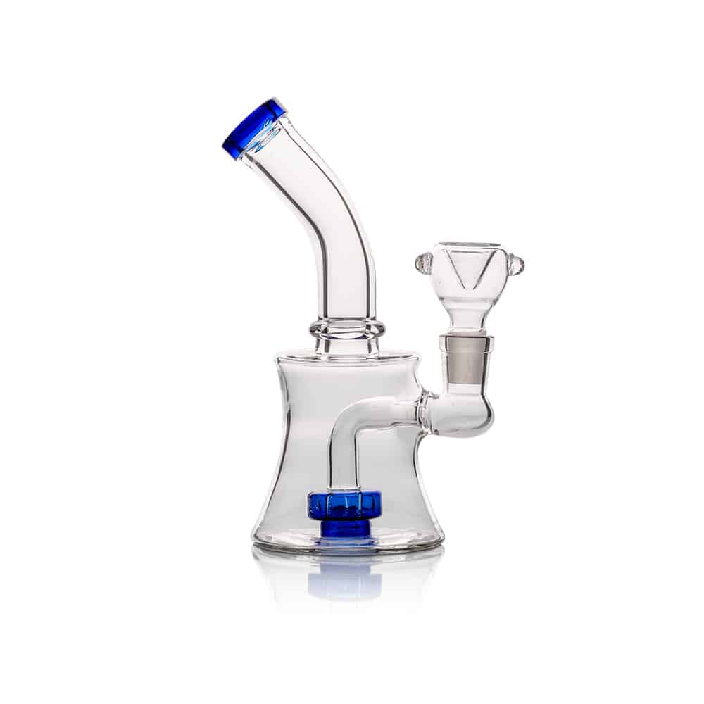 6.5" Circ Perc Bubbler Rig - Blue image