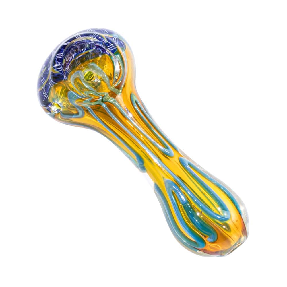 3.5" Gold Fumed Spoon Pipe image 5