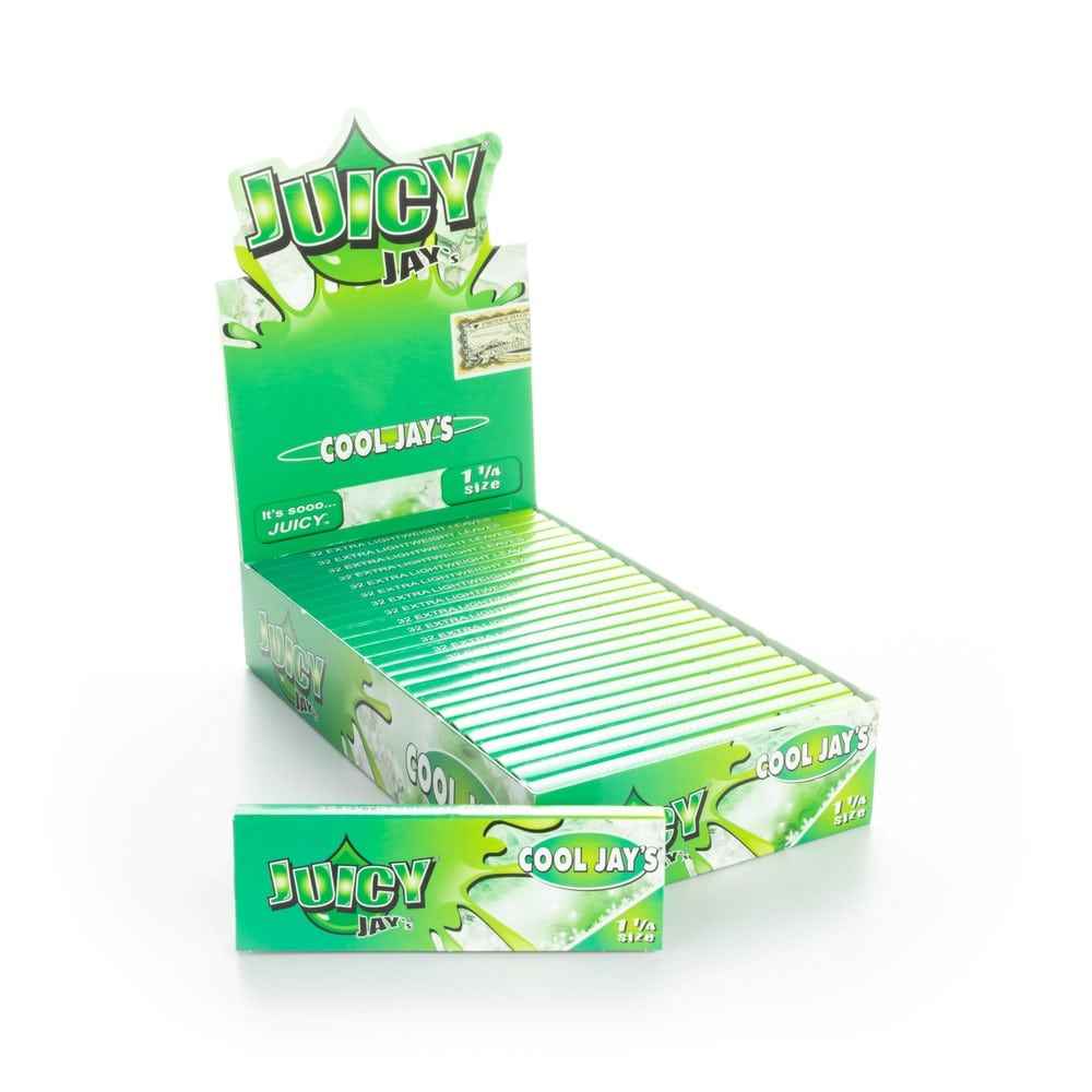 Juicy Jay's Rolling Papers - Cool Jay's Menthol - 1 1/4"