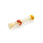 3.25" Fumed Zig Zag Glass Chillum image 2