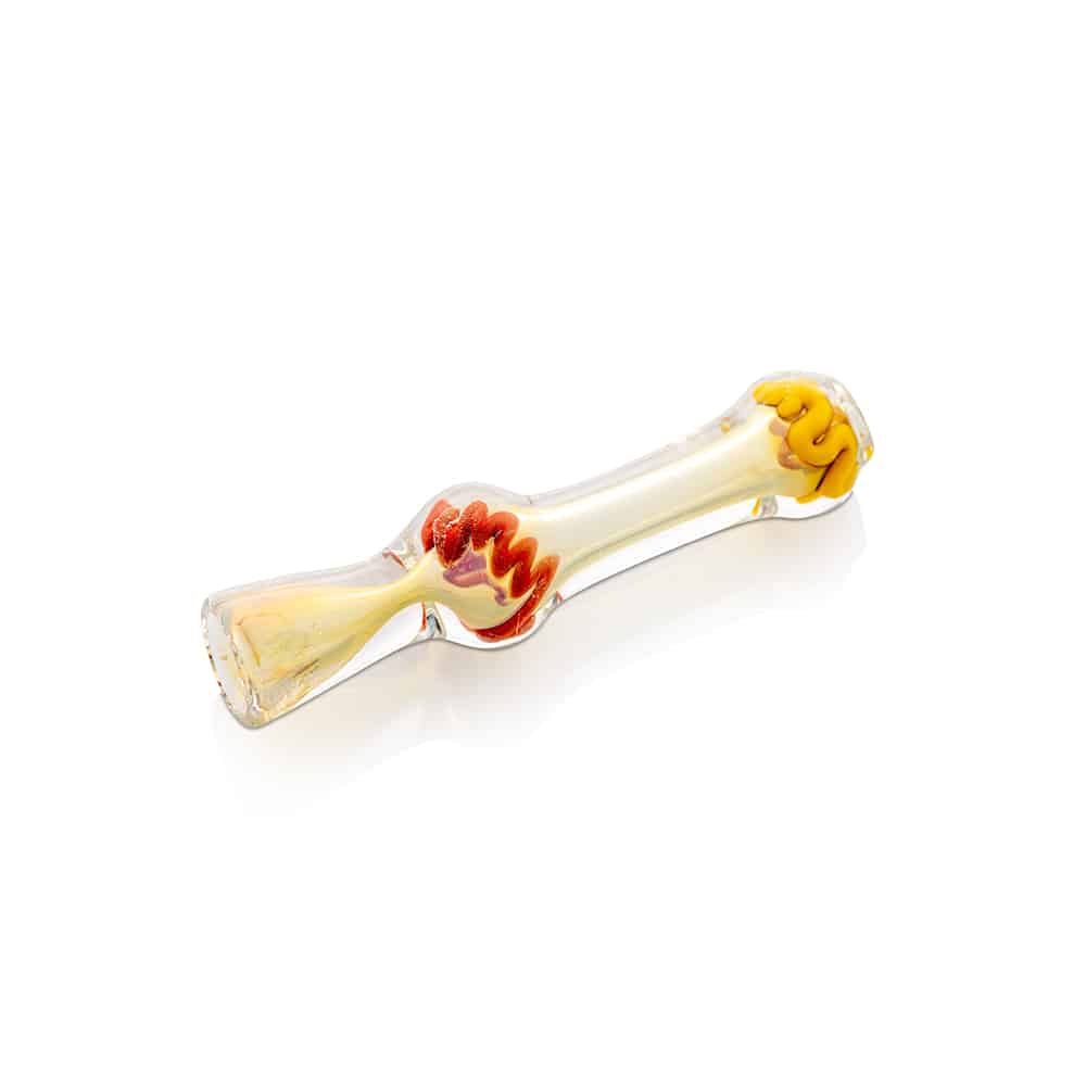 3.25" Fumed Zig Zag Glass Chillum image 2