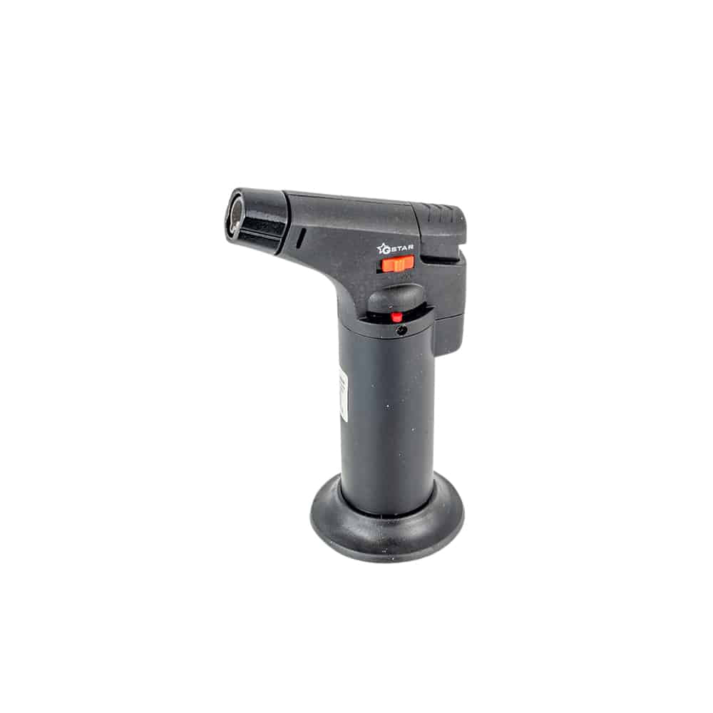 GSTAR - Single Jet Flame Torch Lighter - Metallic w/ Stand - Black image