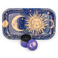 Puff Plate Sun &amp; Moon | Matching Tray &amp; Grinder Set image 0