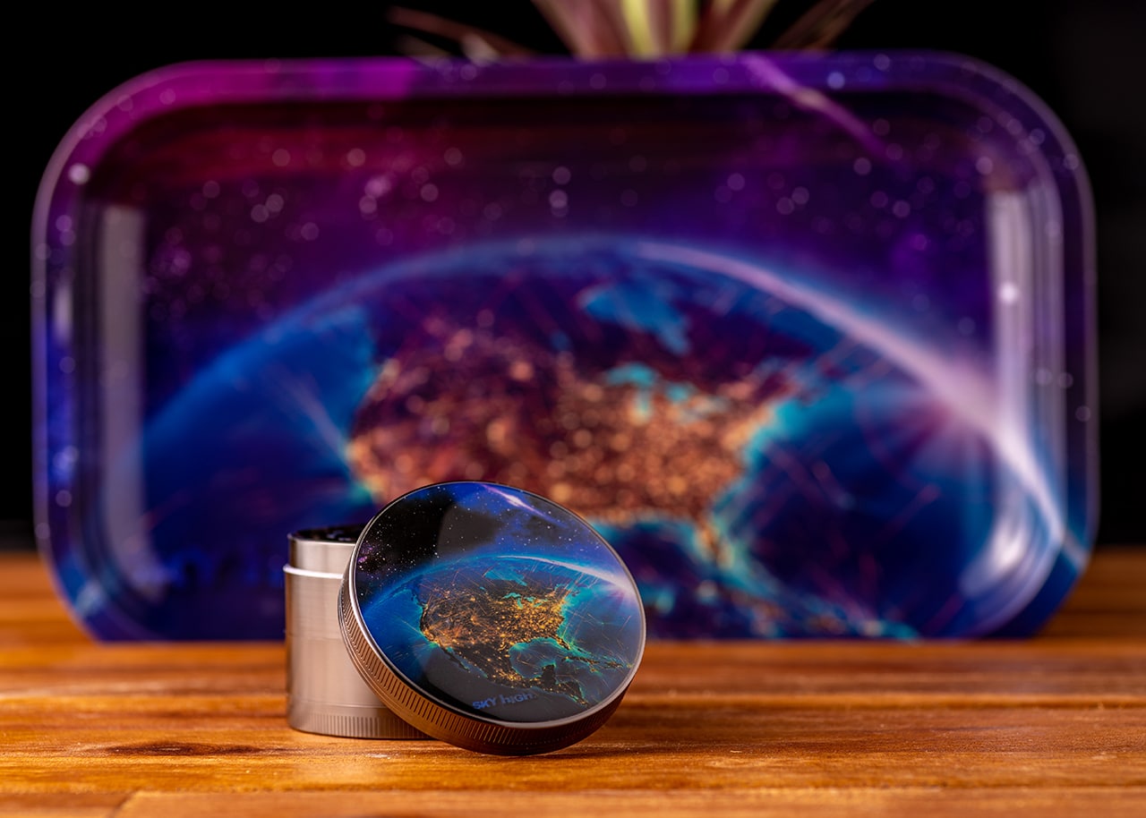 Sky High 4-Piece Herb Grinder - 'Merica image 3