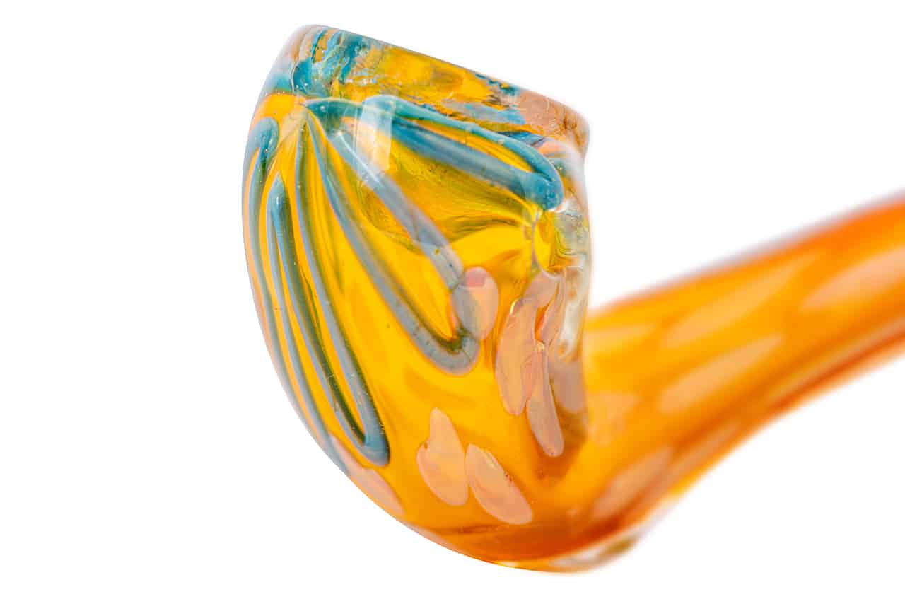 4.5" Gold Fumed Spots Sherlock Pipe image 1