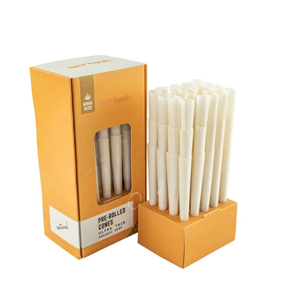 Sky High Organic Hemp Pre-Rolled Cones - King Size - 60 Pack image