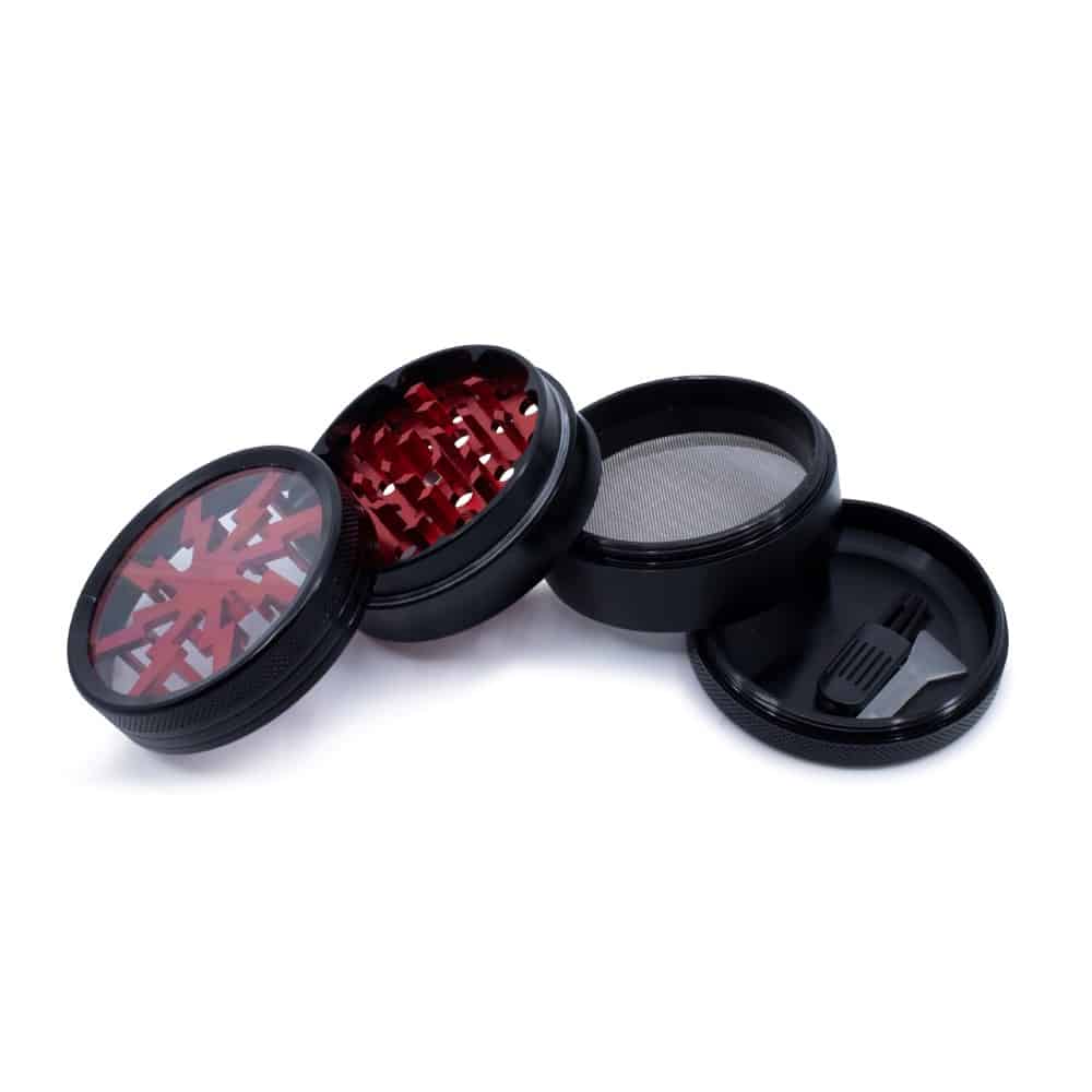 Lightning Bolt 4-Piece Herb Grinder - 63mm image 2