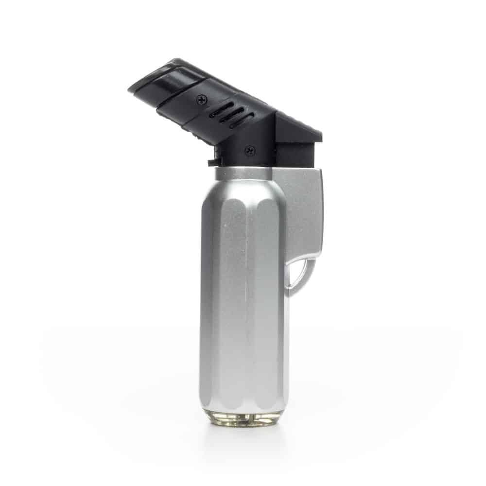 4" Mini Smart-Cap Angle Torch Lighter - Silver image