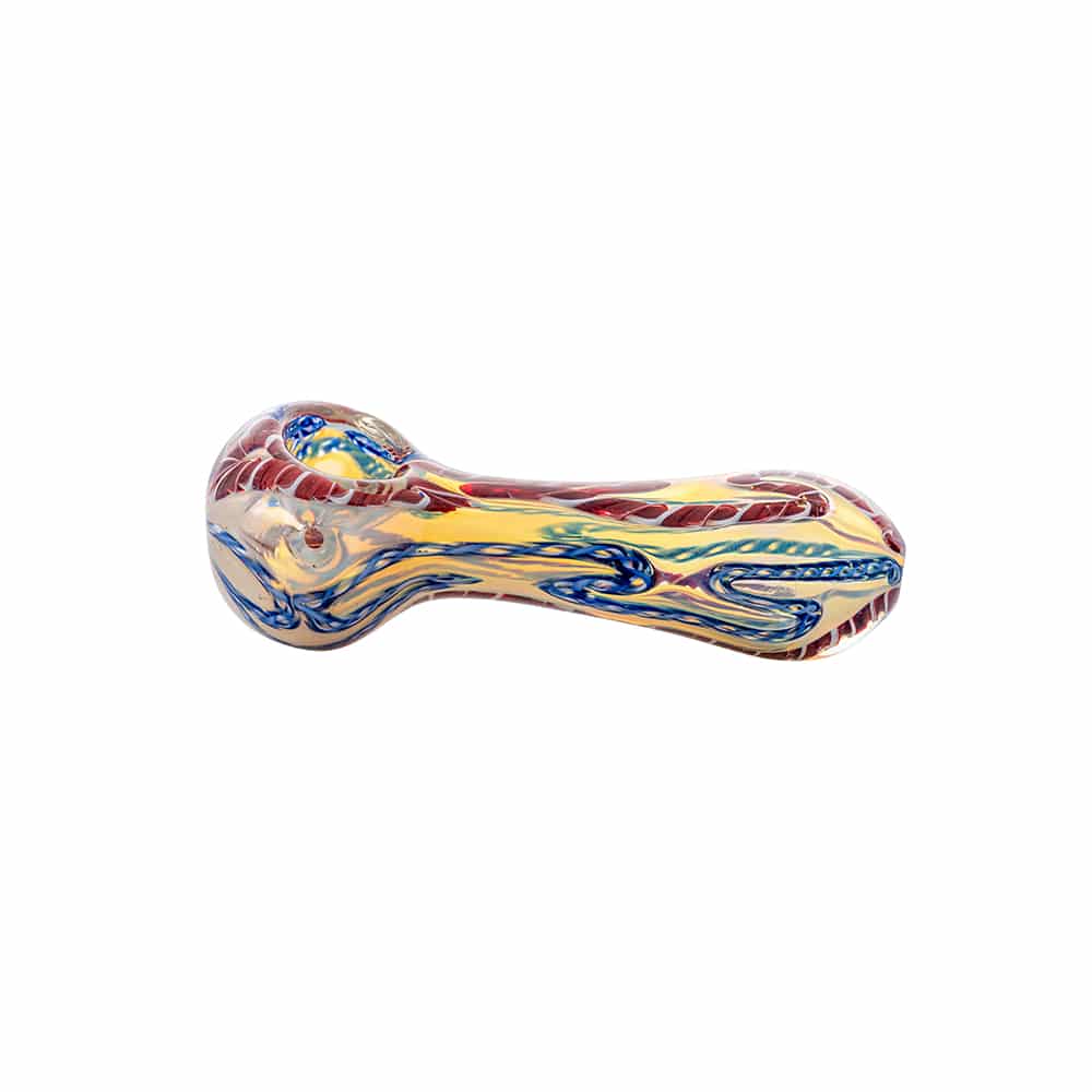4.5" Silver Fumed Rod Spoon Pipe image 2