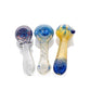 4" Mixed Silver & Gold Fumed Frit Accent Spoon Pipes image 1