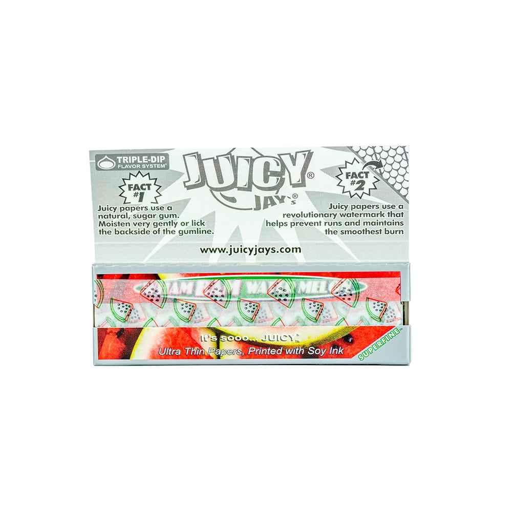 Juicy Jay's Super Fine Rolling Papers - Wham Bam Watermelon - 1 1/4"