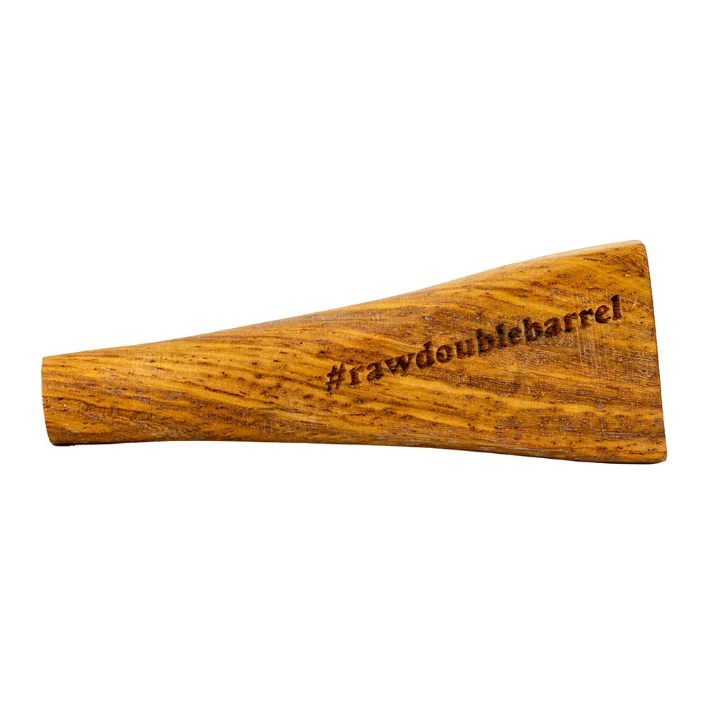 RAW Double Barrel Wooden Cigarette Holder - King Size (110mm) image