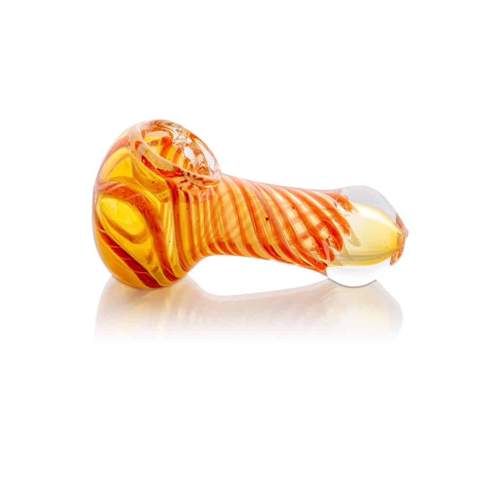 2.5" Silver Fumed Peanut Spoon Pipe image 2