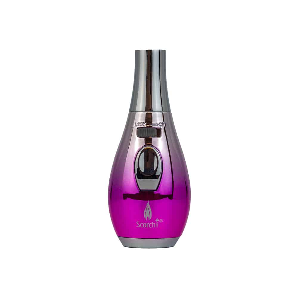 Scorch Torch Ombre Lamp - Single Jet Flame Lighter - Silver &amp; Pink image