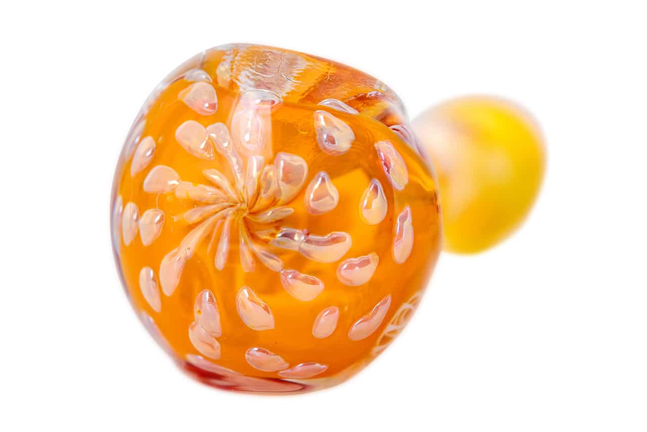 3.5" Gold Fumed Design Spoon Pipe image 4