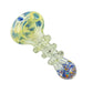 4" Silver Fumed Honeycomb Triple Ring Spoon Pipe image 2