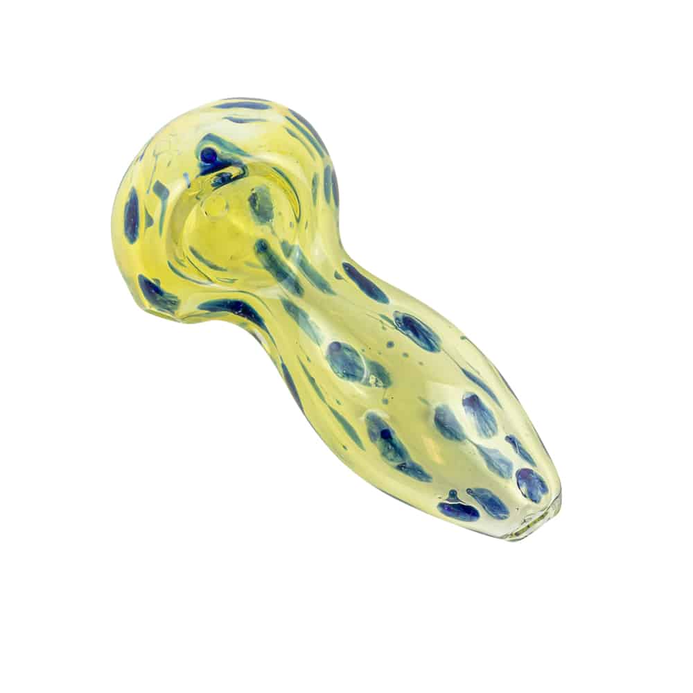 3.5" Silver Fumed Polkadot Spoon Pipe image 6
