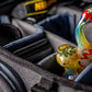 6" Swirled Rasta Color Fumed Bubbler