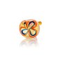 2.5" Silver Fumed Pinwheel Swirl Peanut Spoon Pipe image 3