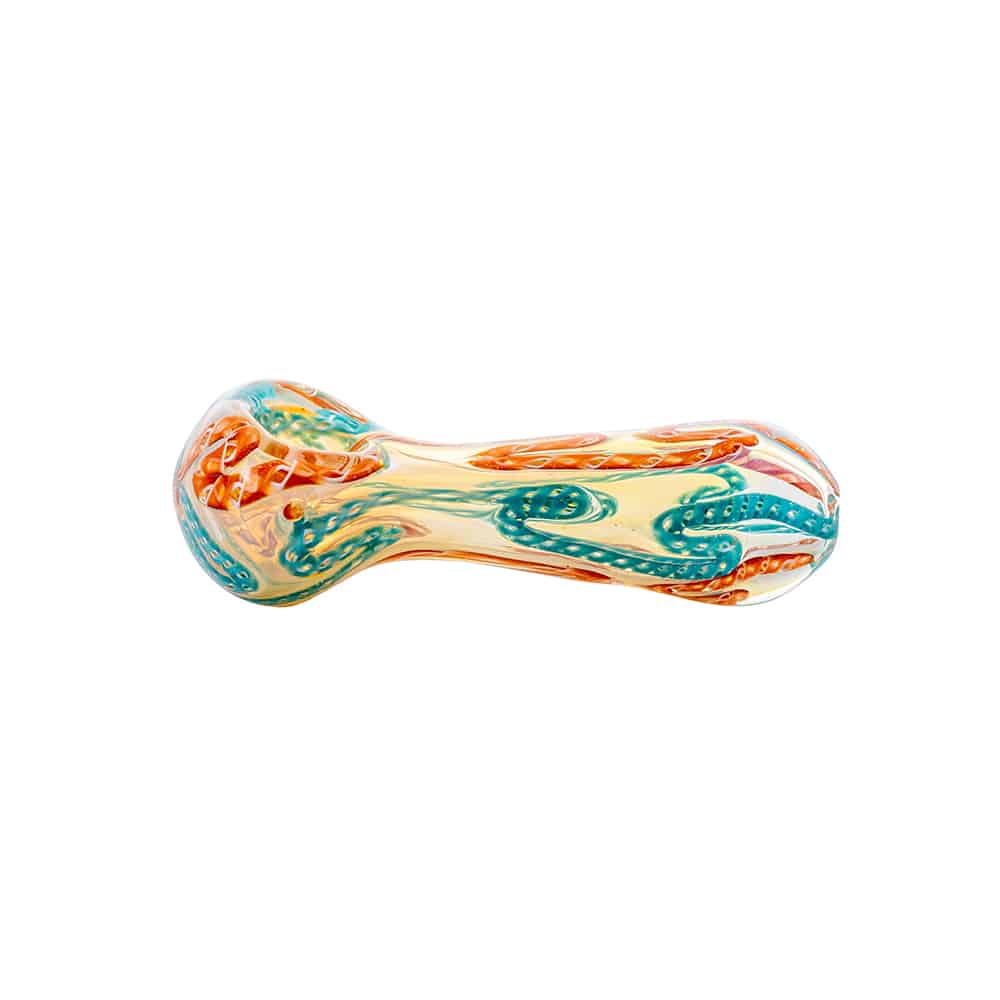 4.5" Silver Fumed Rod Spoon Pipe image 1