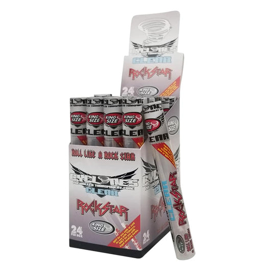 Cyclones Clear Pre-Rolled Cones - Rockstar King Sized image 0
