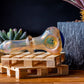 4.5" Gold Fumed Stickered Ring & Dotted Spoon Pipe image 3