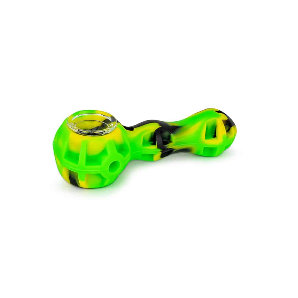 4.5" 3-Piece Silicone Stash Pipe - Mixed Colors image 4