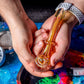 4.5" Gold Fumed Swirl Sherlock Pipe image 9