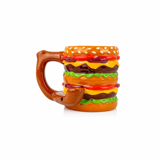 Ceramic Coffee Mug Pipe - 10.5oz Burger image 0
