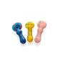 2.5" Frit Swirl Peanut Spoon Pipe image 2