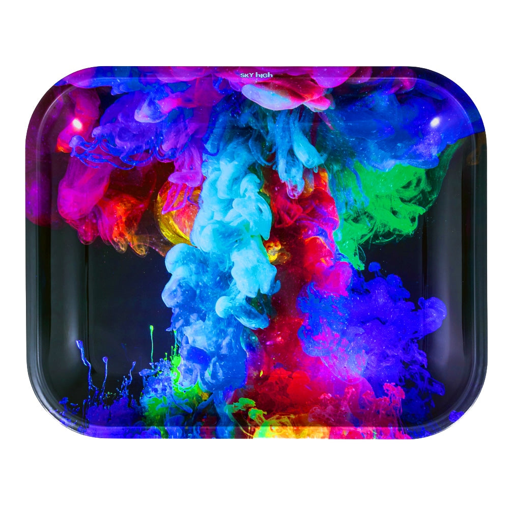 Sky High Rolling Tray - Rainbow Ink - Large image