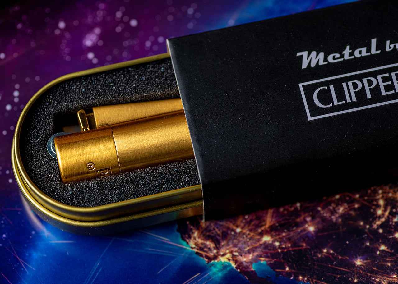 Metal Gold Clipper Lighter