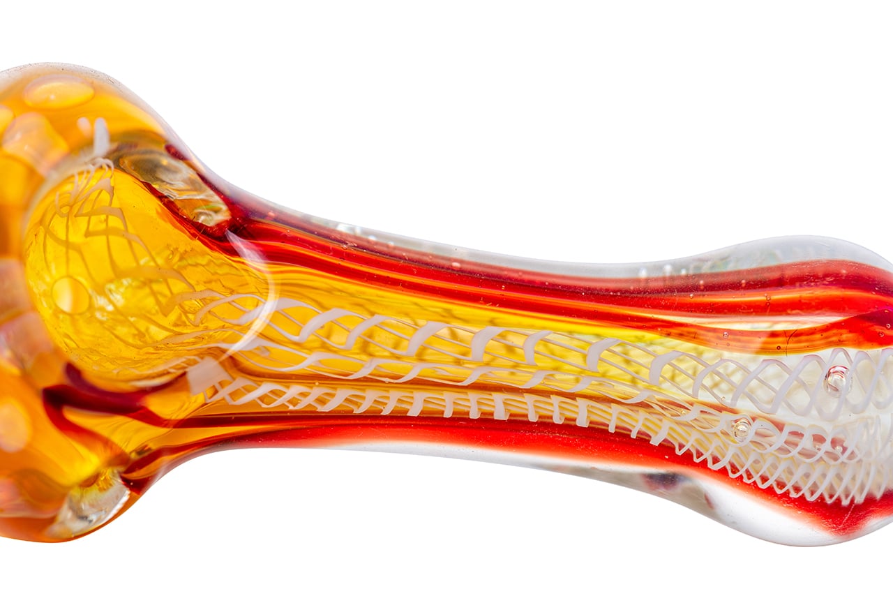 3.5" Gold Fumed Honey Spoon Pipe image 7