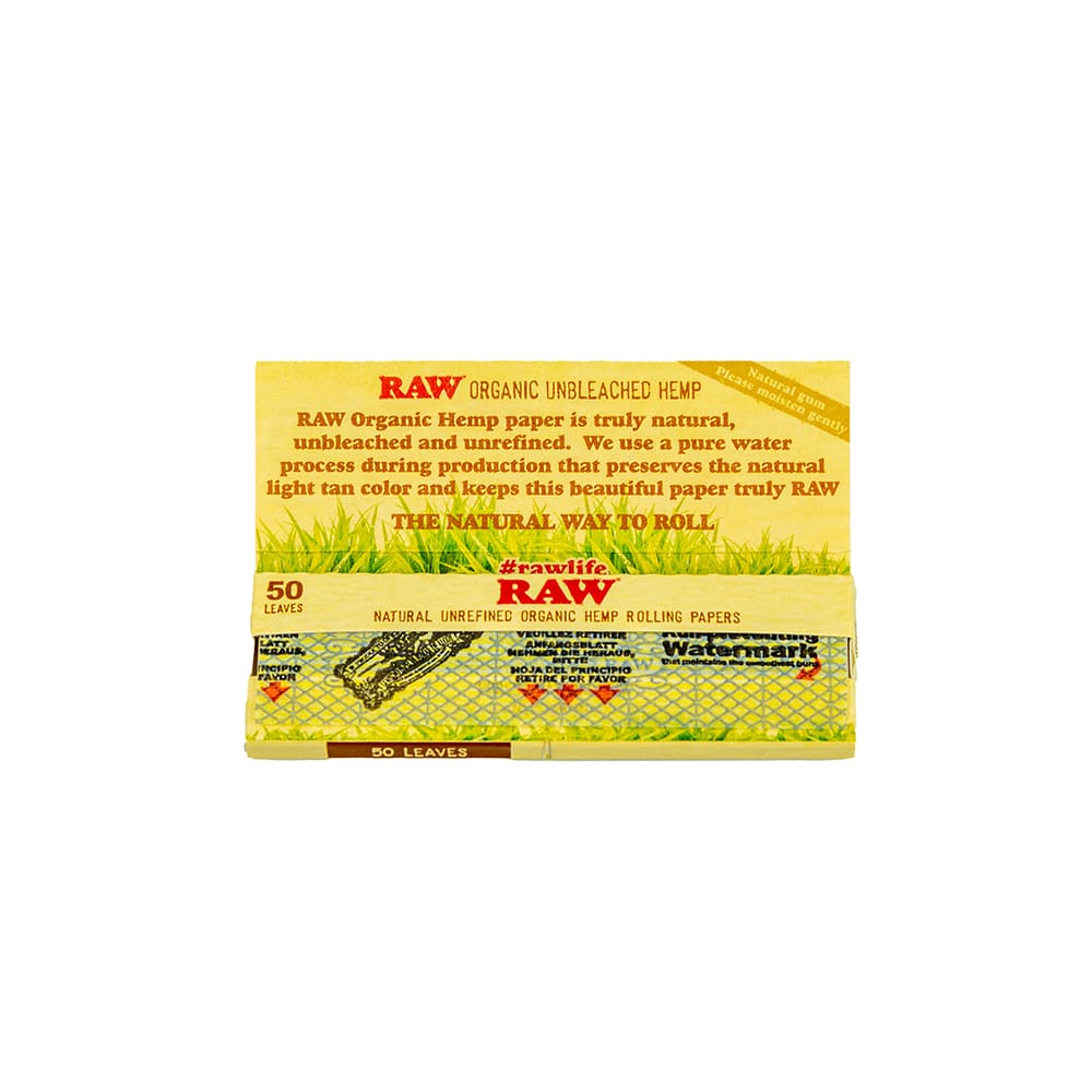 RAW Organic Hemp Rolling Papers - 1 1/4" image 2