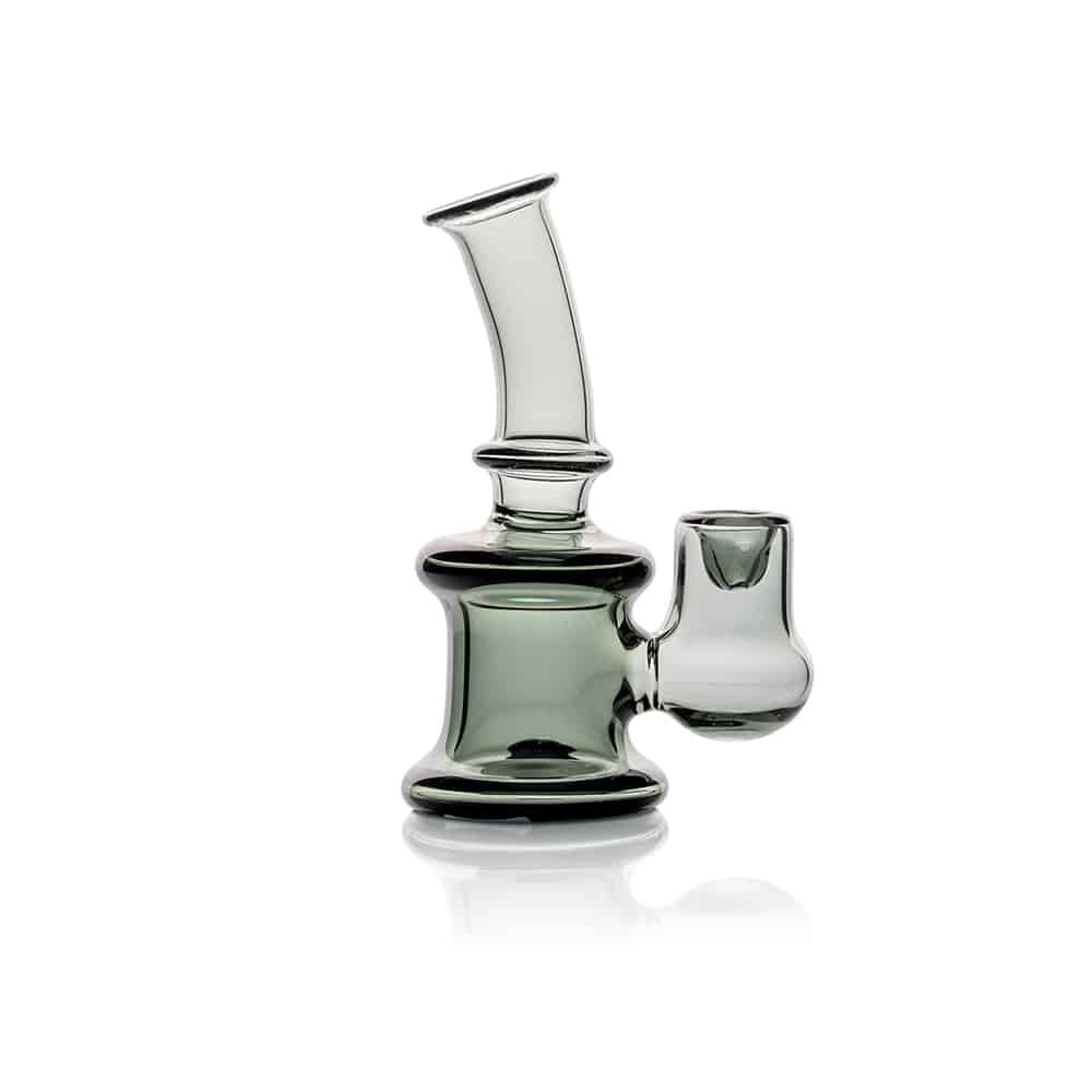 4.5" Mini Green Herb Bubbler with Carb image 0