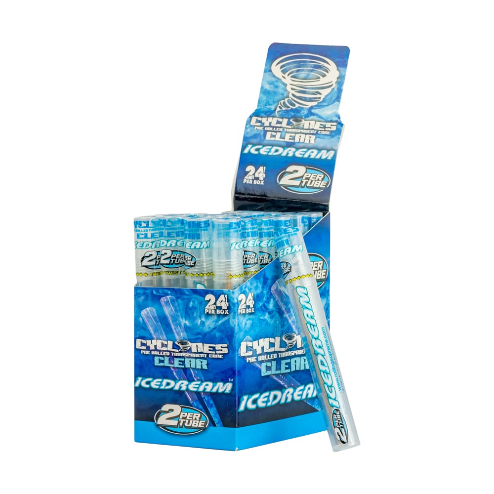 Cyclones Clear Pre-Rolled Cones - Ice Dream image 0
