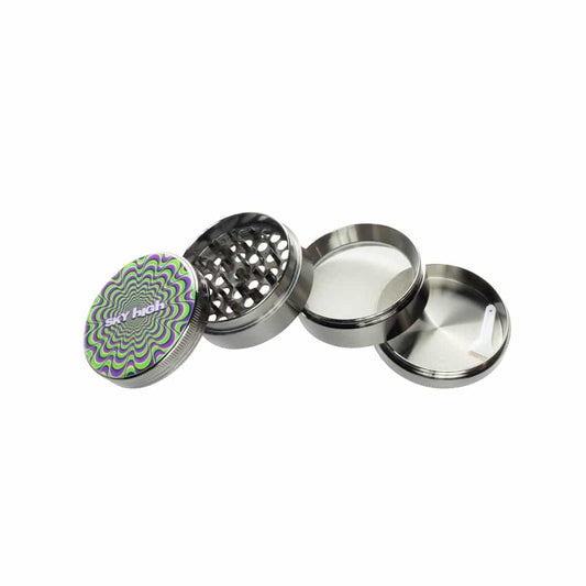 Sky High 4-Piece Herb Grinder - Trippy image 1