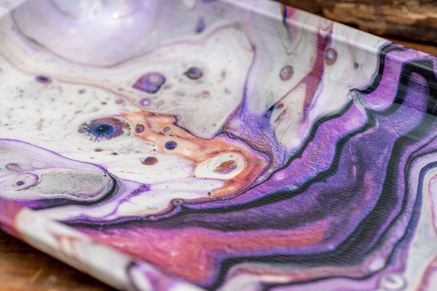 Puff Plate - Amethyst Rolling Tray image 5