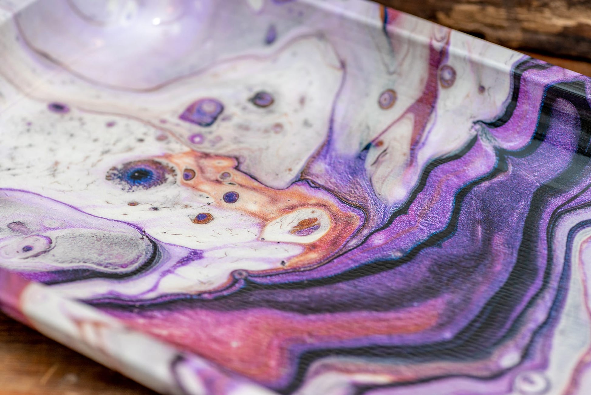 Puff Plate - Amethyst Rolling Tray image 5