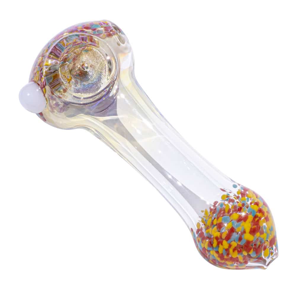 4.5" Silver Fumed Spoon Pipe image 8