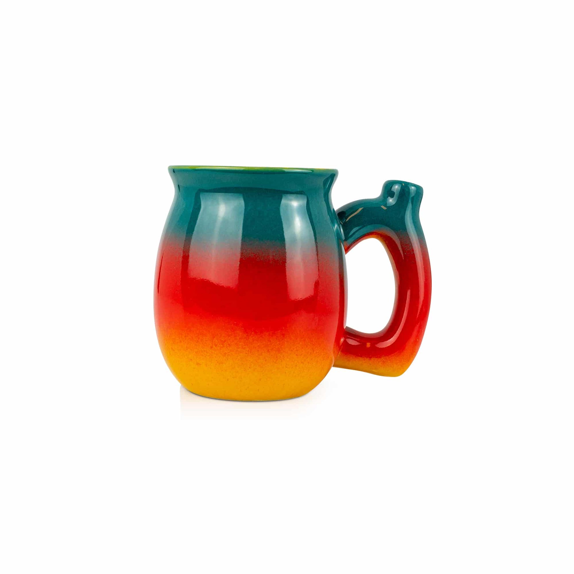 Ceramic Coffee Mug Pipe - 10.5oz Tropical Sunrise image 1