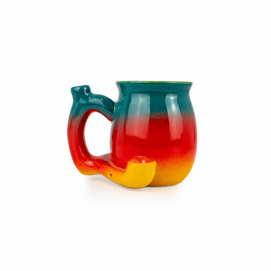 Ceramic Coffee Mug Pipe - 10.5oz Tropical Sunrise image 0