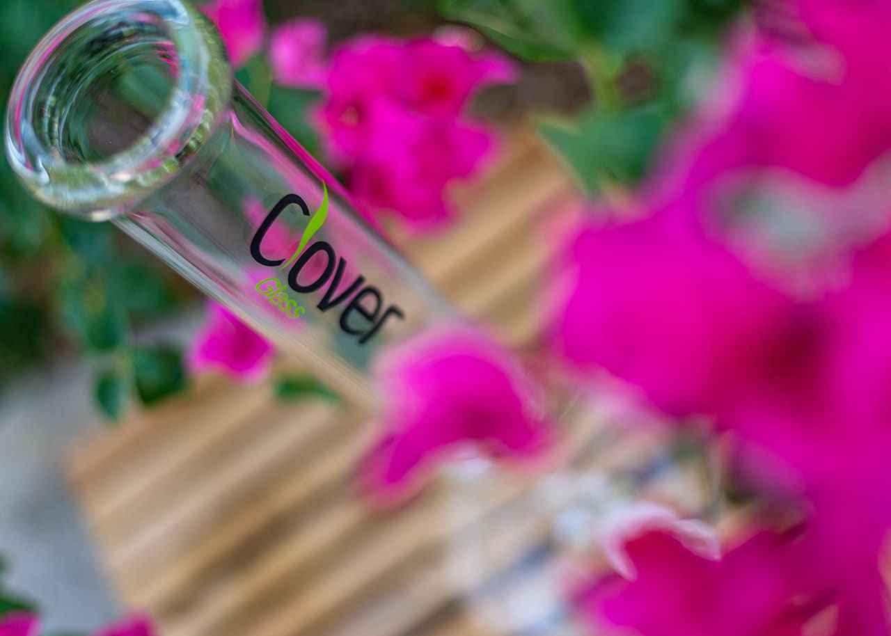 Clover 14" Straight Beaker Bong