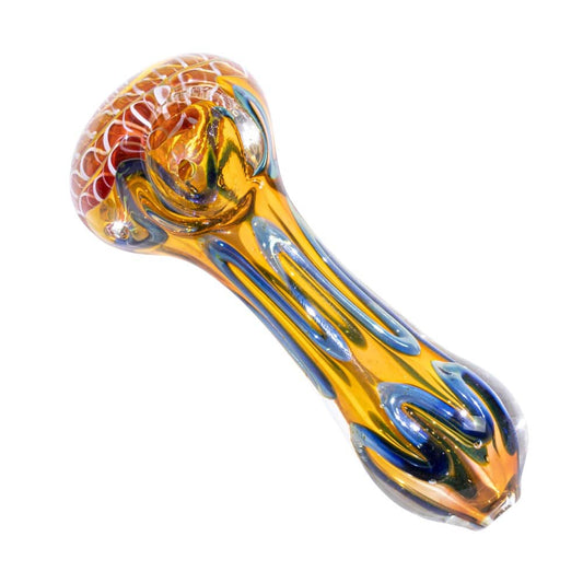 3.5" Gold Fumed Spoon Pipe image 1