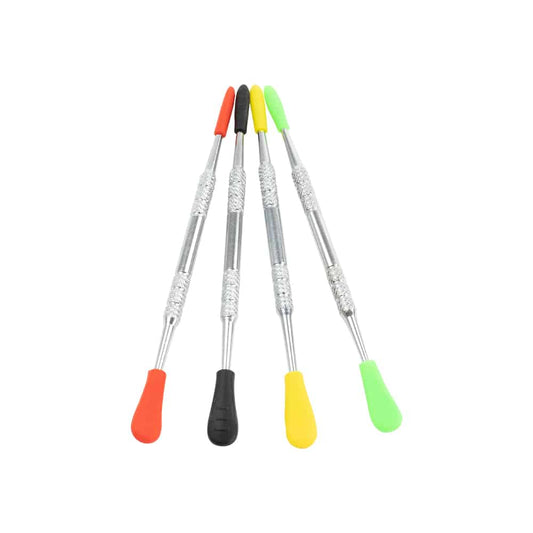 Silicone Tipped Silver Dab Tool image 0