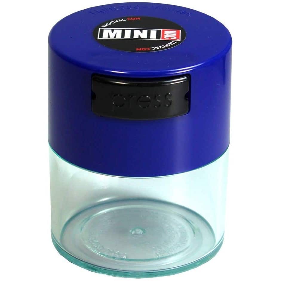 Minivac Vacuum Sealed Container - Dark Blue &amp; Clear image