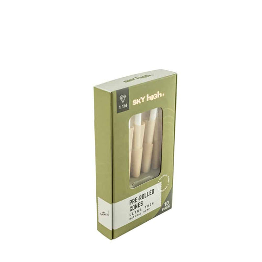 Sky High Natural Hemp Pre-Rolled Cones - 1 1/4" image 1