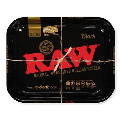 RAW Rolling Tray - Classic Black - Large image