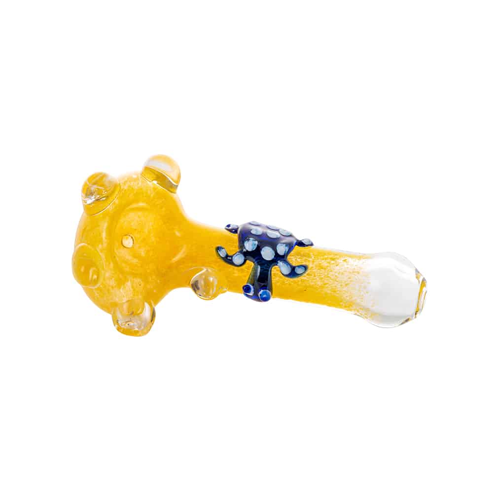 4.5" Googly Eye Reptile Spoon Pipe image 2