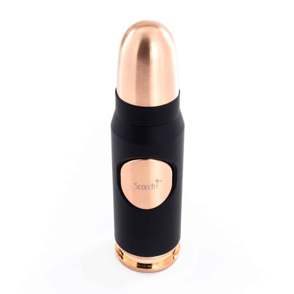 Scorch Torch Bullet - Single Jet Flame Lighter - Bronze &amp; Black image